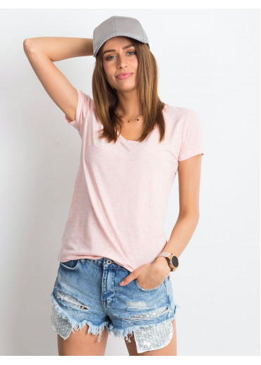 Ružové basic tričko