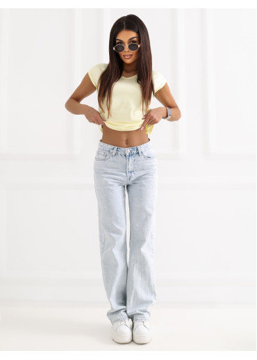 Vanilkovo žlté basic tričko