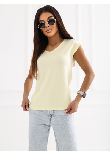 Vanilkovo žlté basic tričko