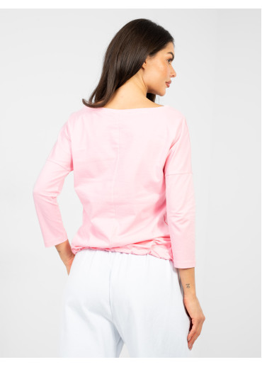 Púdrovo ružové tričko