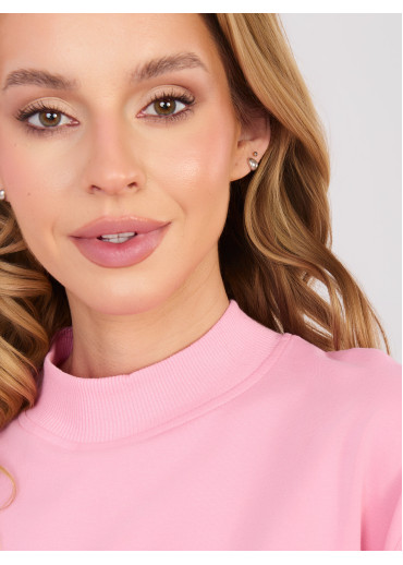 Ružová mikina so stojačikom