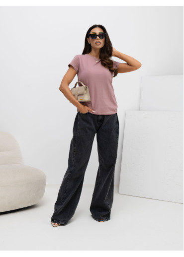 Ružové basic tričko