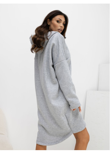 Sivá predĺžená mikina