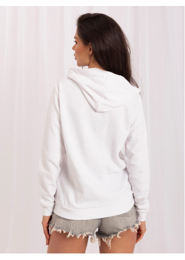 Biela basic mikina