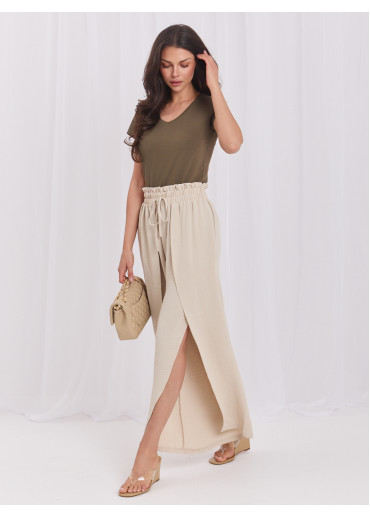Khaki zelené basic tričko