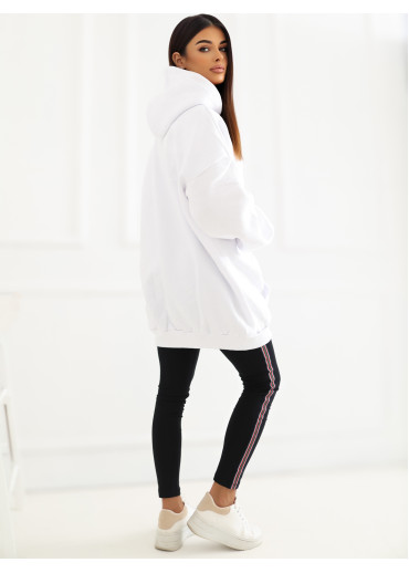 Biela oversize mikina