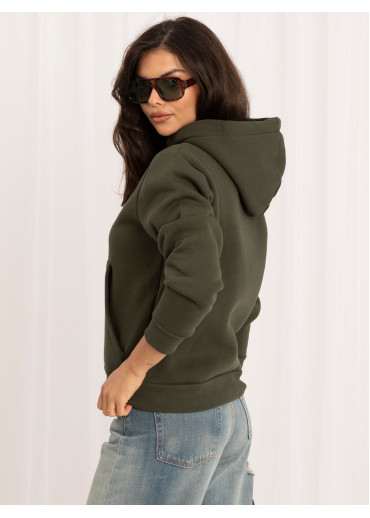Khaki zelená basic mikina